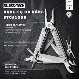 Bộ dụng cụ đa năng Swiss+Tech ST021006, Kìm bỏ túi đa năng 17 trong 1